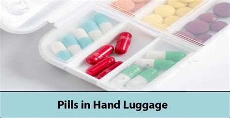 take pills in luggage